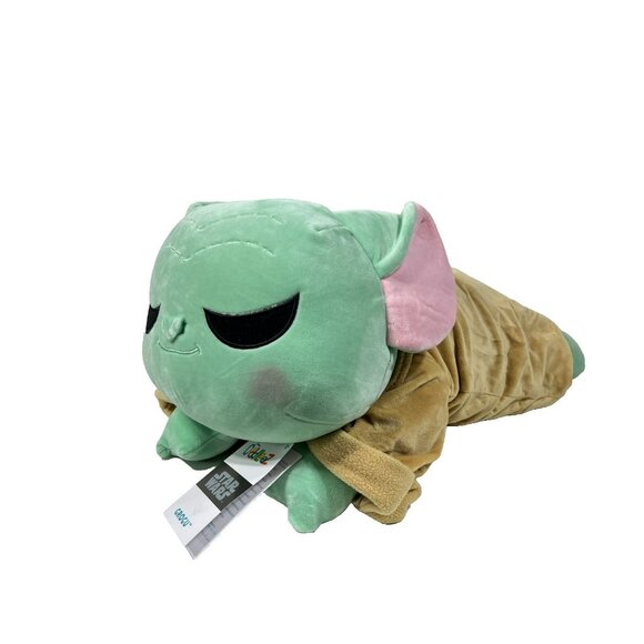 Disney Star Wars Baby Grogu Cuddleez 24" Jumbo Plush Green - Picture 3 of 11